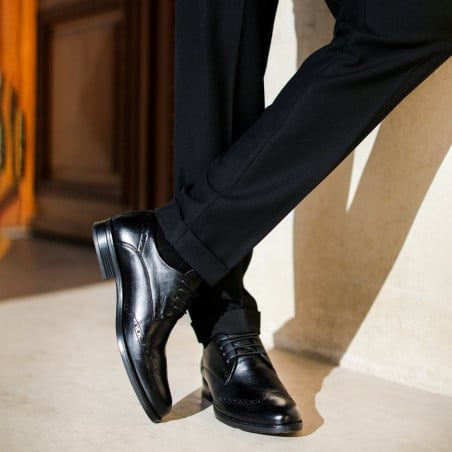 Elegante Herrenschuhe 908 schwarz