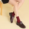 Damen Freizeitschuhe 6025 Lack Bordeaux