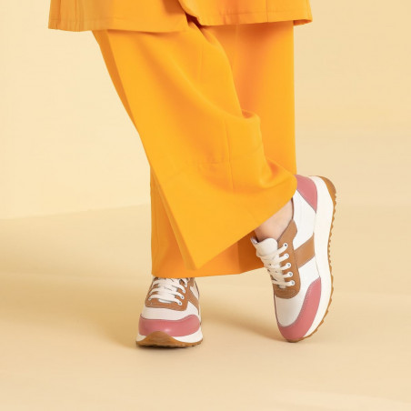 Damen-Sportschuhe 6030 rosa+weiß