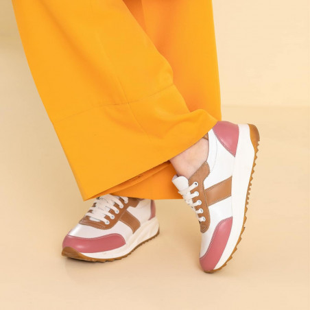 Damen-Sportschuhe 6030 rosa+weiß