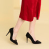 Elegante Damenschuhe 1279 schwarz Antilope