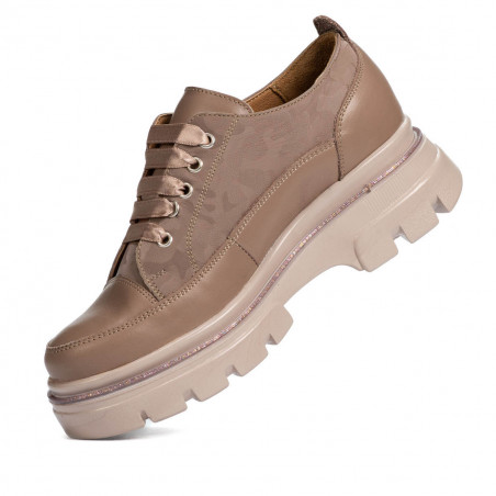 Damen Freizeitschuhe 6043 Cappuccino kombiniert