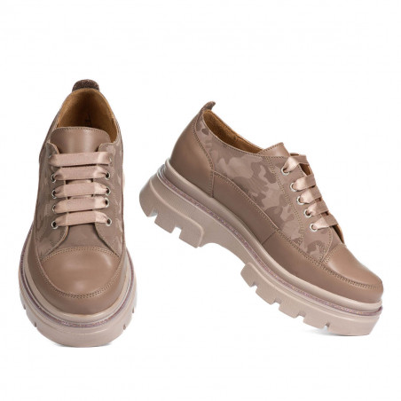 Damen Freizeitschuhe 6043 Cappuccino kombiniert
