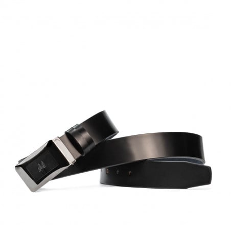 Herren Gürtel 42b glänzend schwarz