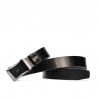 Herren Gürtel 42b glänzend schwarz