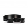 Herren Gürtel 42b glänzend schwarz