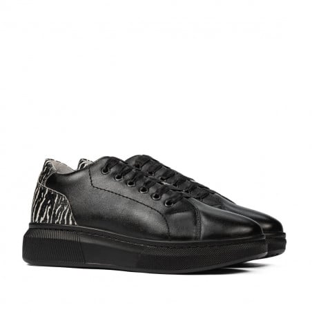 Freizeit-/Sportschuhe 6048 schwarz kombiniert