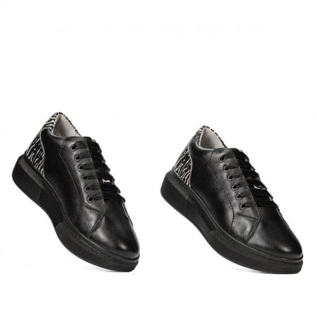 Freizeit-/Sportschuhe 6048 schwarz kombiniert
