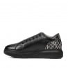 Freizeit-/Sportschuhe 6048 schwarz kombiniert