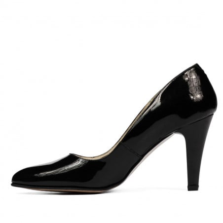 Elegante Damenschuhe 1234 schwarzer Lack
