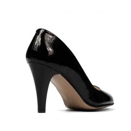 Elegante Damenschuhe 1234 schwarzer Lack