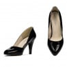 Elegante Damenschuhe 1234 schwarzer Lack