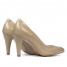 Damen elegante Schuhe 1234 Lack Beige