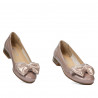 Damen Ballerinas 6050 in verwaschenem Rosa kombiniert