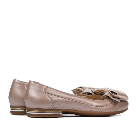 Damen Ballerinas 6050 in verwaschenem Rosa kombiniert