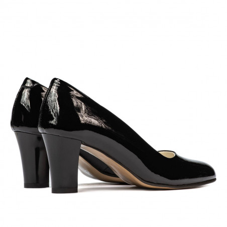 Damen elegante Schuhe 1209 schwarzer Lack