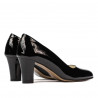 Damen elegante Schuhe 1209 schwarzer Lack