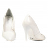 Elegante Damenschuhe 1246 weiß Lack