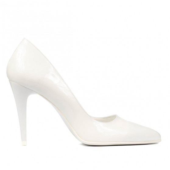 Elegante Damenschuhe 1246 weiß Lack