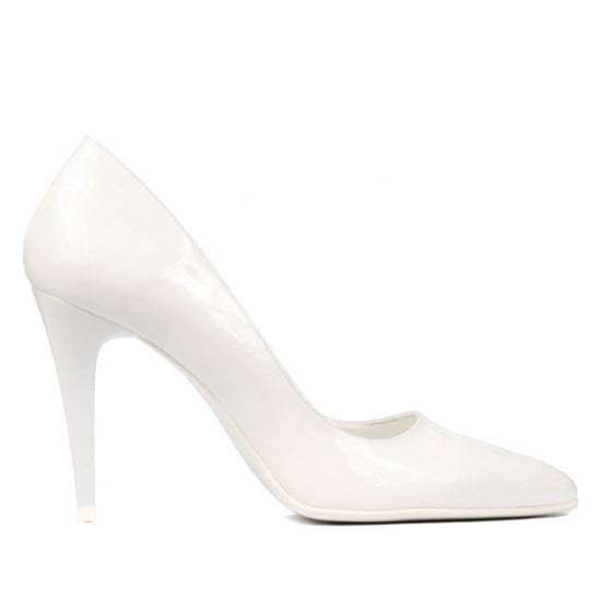 Elegante Damenschuhe 1246 weiß Lack Elegante Damenschuhe 1246 weiß Lack