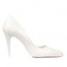 Elegante Damenschuhe 1246 weiß Lack
