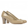 Elegante Damenschuhe 1209 Lack Beige