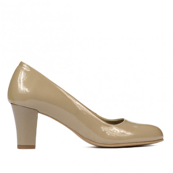 Elegante Damenschuhe 1209 Lack Beige Elegante Damenschuhe 1209 Lack Beige