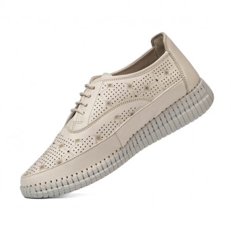 Damenmokassins 6045 beige