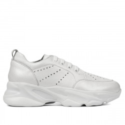 Damen-Sneaker 6046 weiß perlglanz