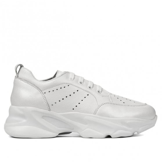 Damen-Sneaker 6046 weiß perlglanz Damen-Sneaker 6046 weiß perlglanz
