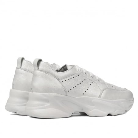Damen-Sneaker 6046 weiß perlglanz