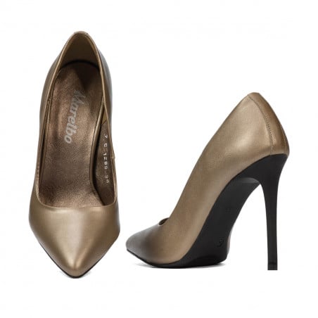 Elegante Damenschuhe 1289 kupferfarben