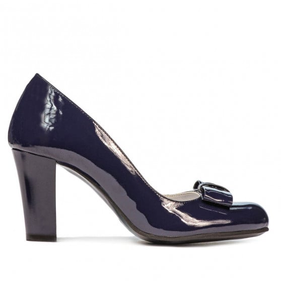 Elegante Damenschuhe 1245 Lack Indigo