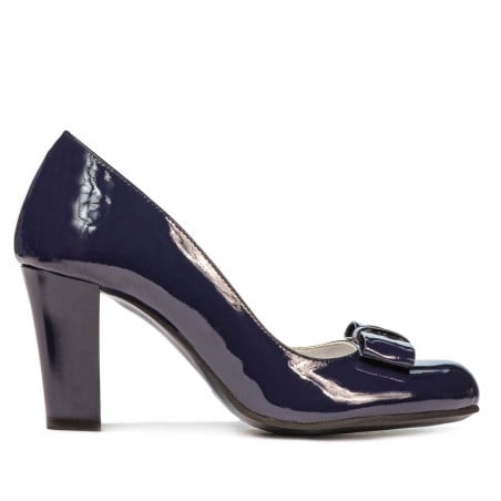 Elegante Damenschuhe 1245 Lack Indigo