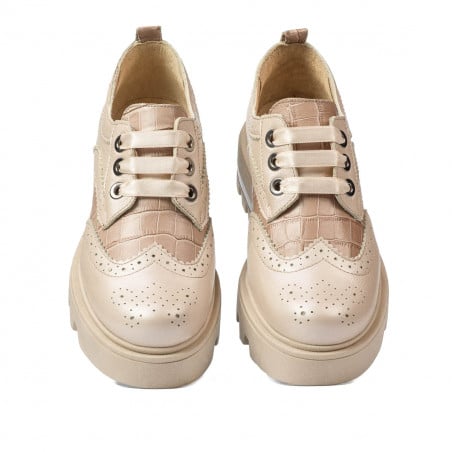 Damen Freizeitschuhe 6047 beige kombiniert