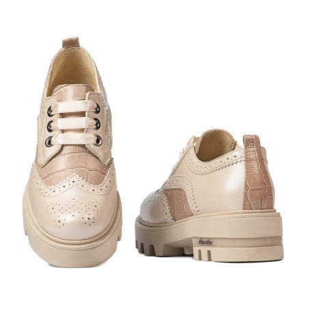 Damen Freizeitschuhe 6047 beige kombiniert