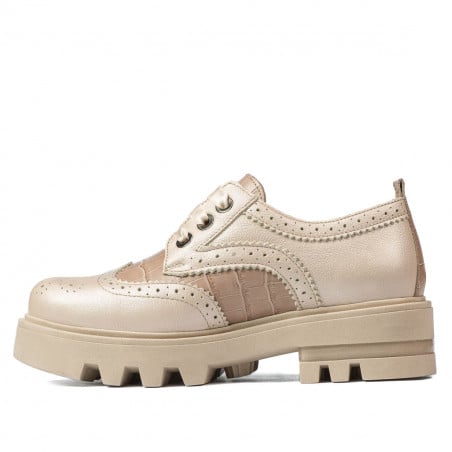 Damen Freizeitschuhe 6047 beige kombiniert