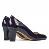 Elegante Damenschuhe 1209 Lack Indigo