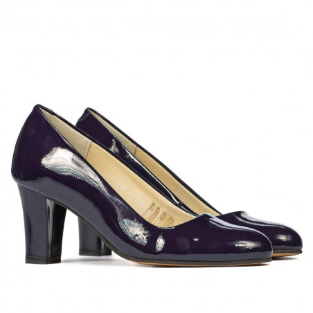 Elegante Damenschuhe 1209 Lack Indigo