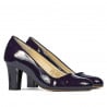 Elegante Damenschuhe 1209 Lack Indigo