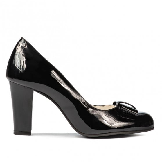 Elegante Damenschuhe 1245 Schwarz Lack
