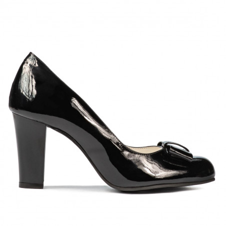 Elegante Damenschuhe 1245 Schwarz Lack