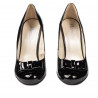 Elegante Damenschuhe 1245 Schwarz Lack
