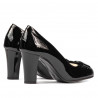 Elegante Damenschuhe 1245 Schwarz Lack