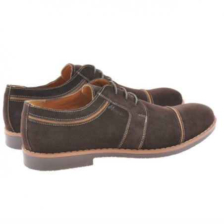 Freizeitschuhe / elegante Herrenschuhe 749 Kaffee Velours