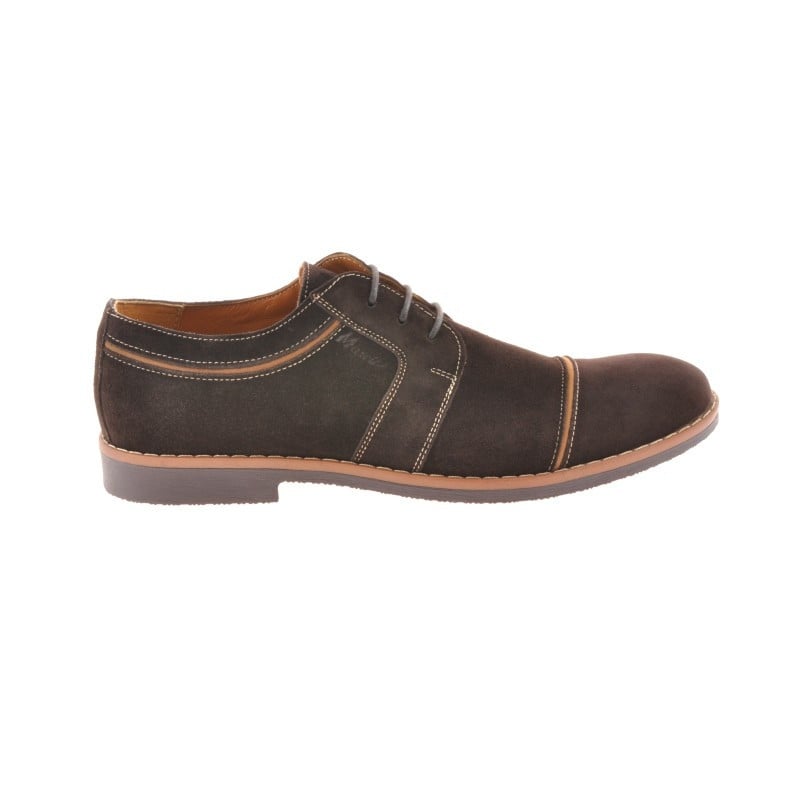 Freizeitschuhe / elegante Herrenschuhe 749 Kaffee Velours