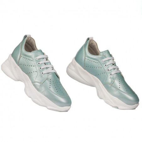 Damen-Sportschuhe 6046 türkis perlmuttfarben