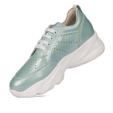 Damen-Sportschuhe 6046 türkis perlmuttfarben