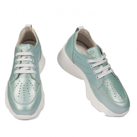 Damen-Sportschuhe 6046 türkis perlmuttfarben