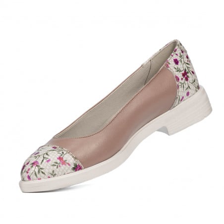 Damen Ballerinas 6036 nude kombiniert01